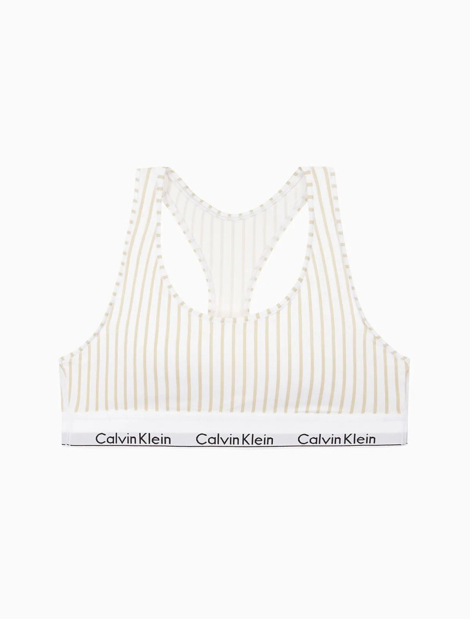 Женский комплект Calvin Klein топ и трусики тонг 1159922777 (Белый/Зеленый S)