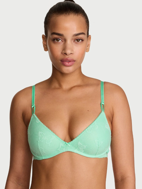 Комплект белья Victoria's Secret бюст Push-Up и трусики чики 1160033896 (Зеленый 34B/S)
