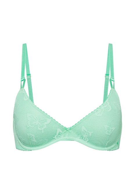 Комплект белья Victoria's Secret бюст Push-Up и трусики чики 1160170627 (Зеленый 38C/L)
