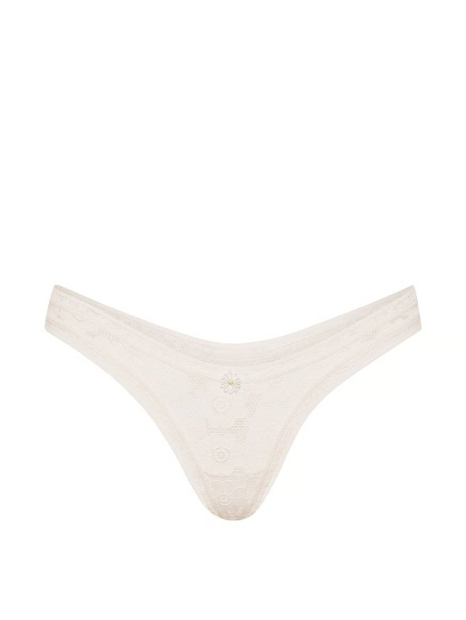 Мереживний комплект білизни Victoria's Secret погруддя Push-Up та трусики тонг 1160486358 (Молочний 38C/L)