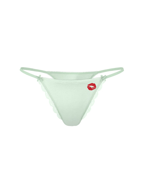 Комплект белья Victoria's Secret бралетт и трусики тонг 1160692123 (Зеленый XL)