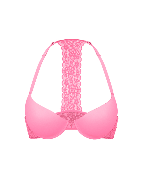Женский комплект белья Victoria's Secret лиф и трусики чики 1160697190 (Розовый 34B/S)