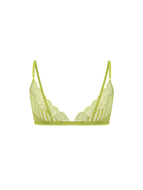 Комплект белья Victoria's Secret бралетт триангл и трусики тонг 1160807857 (Салатовый XL)