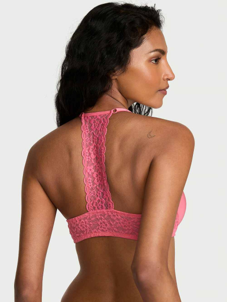 Комплект белья Victoria's Secret бюст Push-Up и бесшовные трусики чики 1160873965 (Розовый 38C/L)