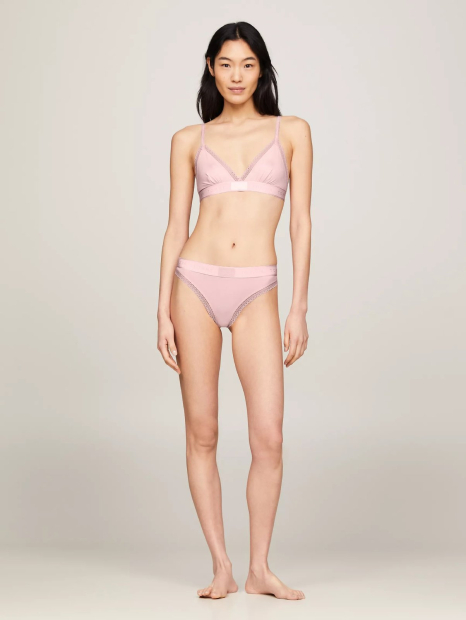 Жіночий комплект білизни Tommy Hilfiger бюст та трусики тонг 1161140026 (Рожевий XL)