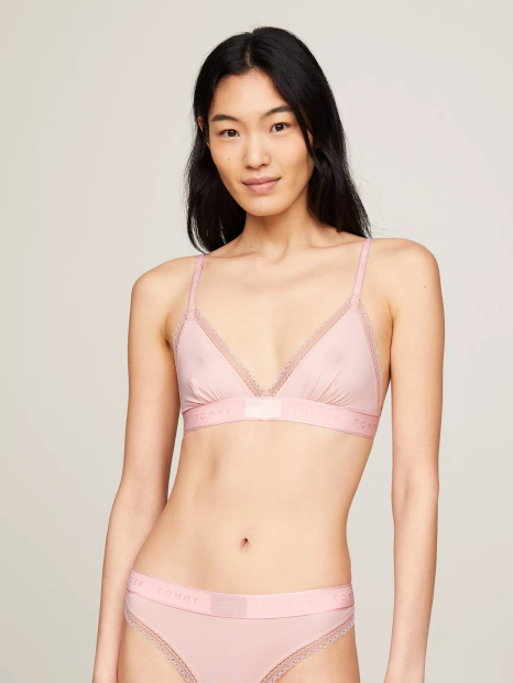 Жіночий комплект білизни Tommy Hilfiger бюст та трусики тонг 1161140026 (Рожевий XL)