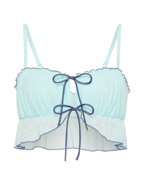 Комплект білизни Victoria's Secret Pink бюстгальтер та трусики танга 1161224697 (Блакитний XS)