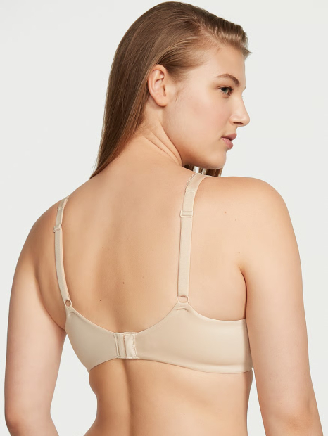 Комплект белья Victoria's Secret бюстгальтер и трусики тонг 1161231771 (Бежевый 32C/XS)
