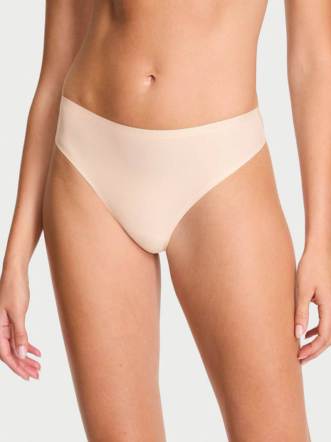 Комплект белья Victoria's Secret бюстгальтер и трусики тонг 1161231771 (Бежевый 32C/XS)