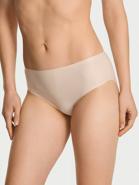 Женский комплект белья Victoria's Secret бесшовный лиф Push-Up и трусики бикини 1161234171 (Бежевый M)