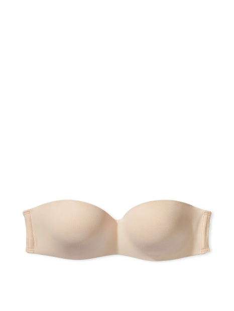 Комплект білизни Victoria's Secret PINK ліф Push-up та мереживні трусики тонг 1161235098 (Бежевий 32C/S)