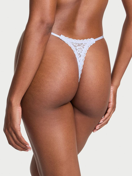Комплект белья Victoria's Secret бралетт триангл и трусики тонг 1161283037 (Голубой XL)