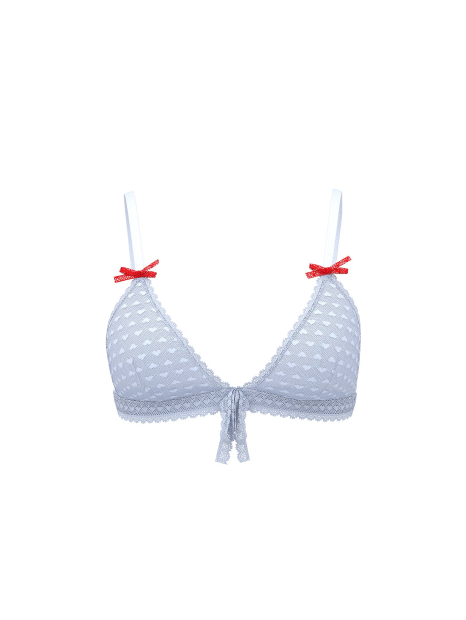 Комплект белья Victoria's Secret бралетт триангл и трусики тонг 1161283037 (Голубой XL)
