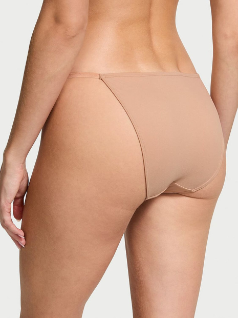 Женский комплект белья Victoria's Secret бюст и трусики стринг бикини 1161309135 (Бежевый 34C/M)