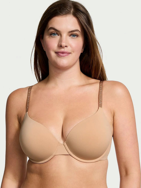 Комплект белья Victoria's Secret бюст и бесшовные трусики брифы 1161311591 (Бежевый 34C/S)