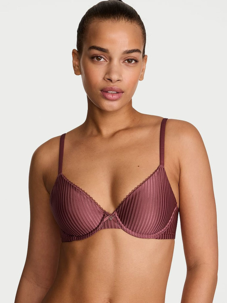 Женский комплект белья Victoria's Secret лиф и трусики брифы 1161353428 (Розовый 34B/S)