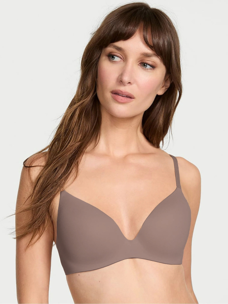 Бесшовный комплект белья Victoria's Secret бюст Push-up и трусики брифы 1161417457 (Коричневый L)