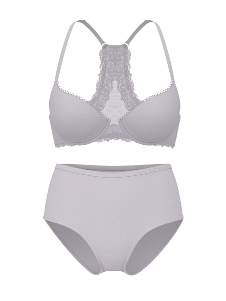 Женский комплект белья Victoria's Secret бюст и трусики брифы 1161551950 (Сиреневый 38D/XL)