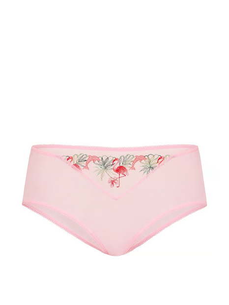 Комплект білизни з вишивкою Victoria's Secret Pink бралетт та трусики чики 1161608644 (Рожевий S)