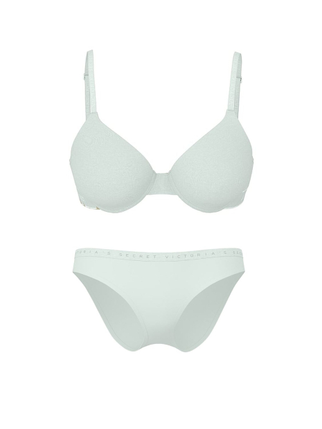 Комплект белья Victoria's Secret бюстгальтер Push-Up и трусики бикини 1161575215 (Бирюзовый 36C/M)