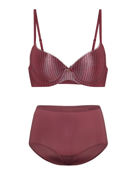 Жіночий комплект білизни Victoria's Secret ліф і трусики 1161611312 (Рожевий 36A/M)