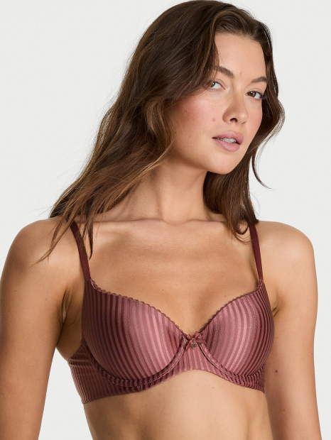 Жіночий комплект білизни Victoria's Secret ліф і трусики 1161611312 (Рожевий 36A/M)