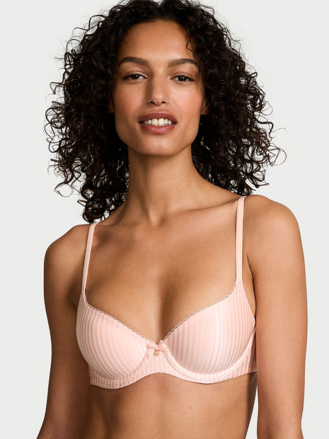 Комплект белья Victoria's Secret бюст и трусики тонг 1161585733 (Розовый 34B/S)