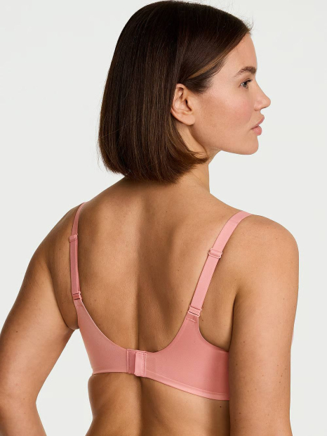 Женский комплект белья Victoria's Secret бюст и трусики тонг 1161628800 (Розовый 34B/S)