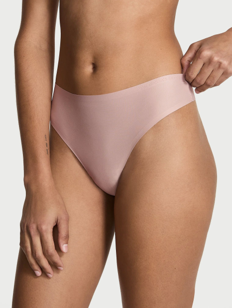 Женский комплект белья Victoria's Secret лиф Push-Up и трусики тонги 1161660950 (Розовый 38D/L)