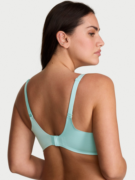 Женский комплект белья Victoria's Secret лиф Push-Up и трусики тонг 1161661865 (Голубой 34B/S)