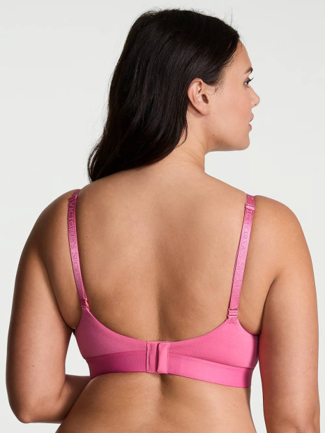Жіночий комплект білизни Victoria's Secret ліф і трусики 1161689354 (Рожевий 36C/XL)