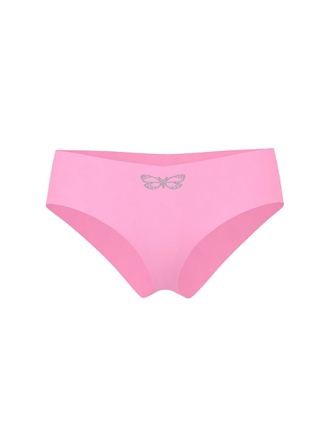 Комплект белья со стразами Victoria's Secret Pink бюст и бесшовные трусики чики 1161716481 (Розовый 36B/M)