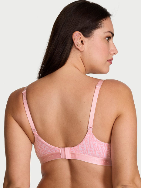 Женский комплект белья Victoria's Secret бюст Push-Up и трусики хипхаггеры 1161870764 (Розовый 36D/L)