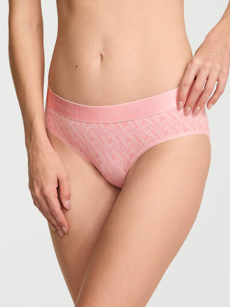 Женский комплект белья Victoria's Secret бюст Push-Up и трусики хипхаггеры 1161870764 (Розовый 36D/L)