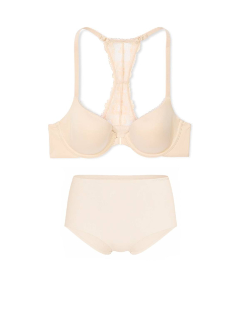 Комплект білизни Victoria's Secret бюст та трусики брифи 1161871462 (Молочний 36D/L)