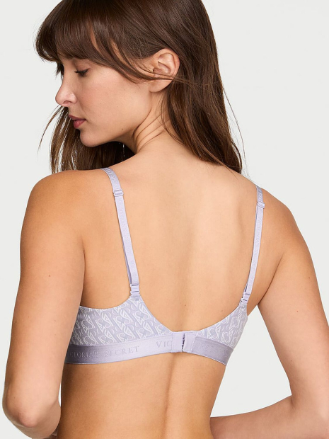 Женский комплект белья Victoria's Secret бюст и трусики тонг 1161874323 (Сиреневый 34B/M)