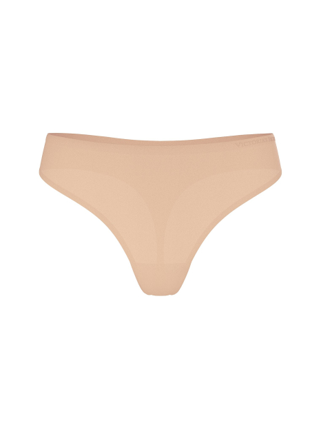 Женский комплект белья Victoria's Secret бюст и трусики тонг 1161889442 (Бежевый 32C/S)