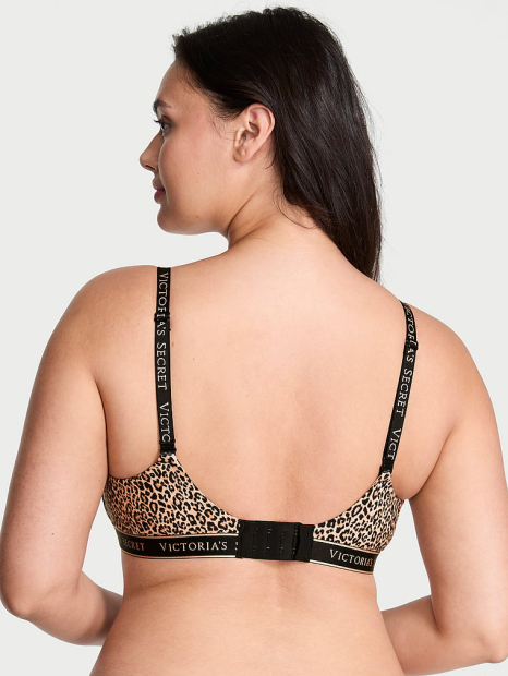 Комплект белья Victoria's Secret бюстгальтер и трусики тонг 1161898742 (Леопардовый 34B/S)
