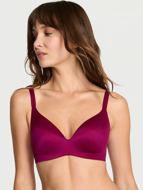 Женский комплект белья Victoria's Secret бюст и трусики тонг 1161990847 (Розовый 32B/XS)