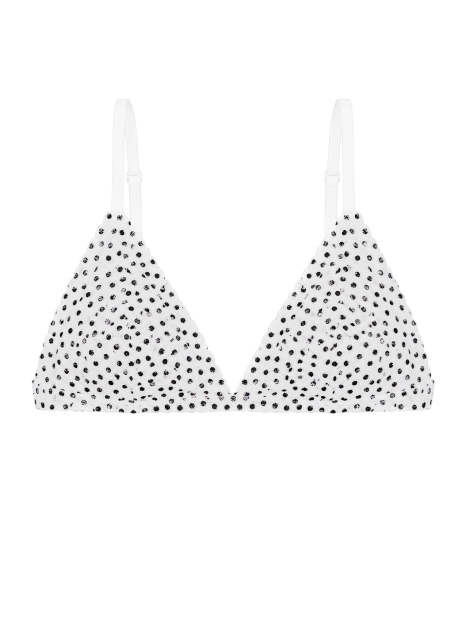 Комплект белья Victoria's Secret бралетт триангл и трусики чики 1162033610 (Белый S)