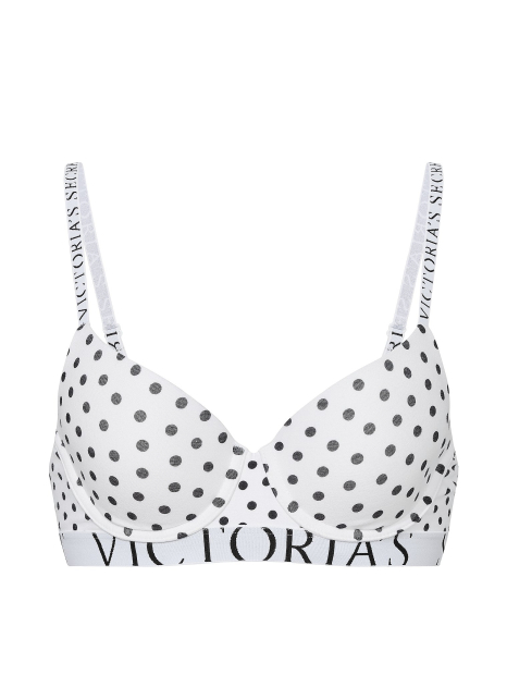 Жіночий комплект білизни Victoria's Secret бюстгальтер та трусики тонг 1162057998 (Білий 34С/M)