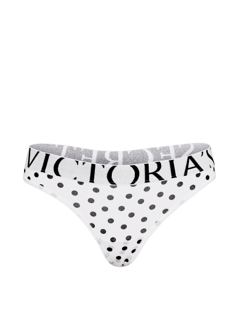 Жіночий комплект білизни Victoria's Secret бюстгальтер та трусики тонг 1162057998 (Білий 34С/M)