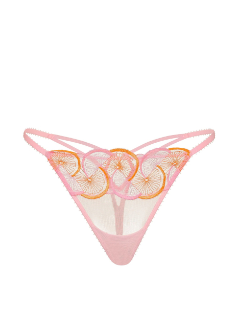 Комплект белья Victoria's Secret бралетт триангл и трусики тонг 1162074615 (Розовый M)