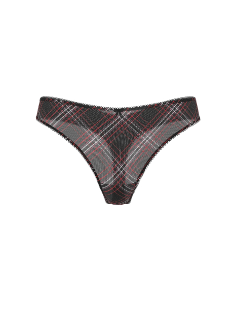 Комплект белья Victoria's Secret бюст и трусики тонг 1162066643 (Черный 34B/S)