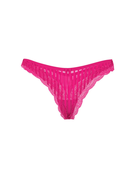 Комплект белья Victoria's Secret бюст и трусики тонг 1162083772 (Розовый 38D/XL)