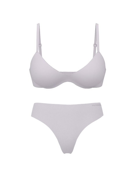 Женский комплект белья Victoria's Secret бюст и трусики тонг 1162139190 (Сиреневый 36B/M)