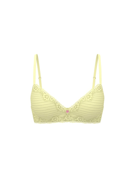 Комплект белья Victoria's Secret бюстгальтер и трусики тонг 1162177080 (Желтый 38C/XL)