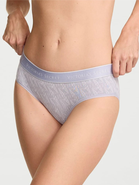 Женский комплект белья Victoria's Secret бюст Push-Up и трусики хипхаггеры 1162193280 (Голубой 38C/XL)