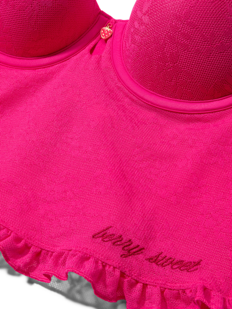 Комплект білизни Victoria's Secret Pink корсетний топ та трусики чики 1162197981 (Рожевий XL)