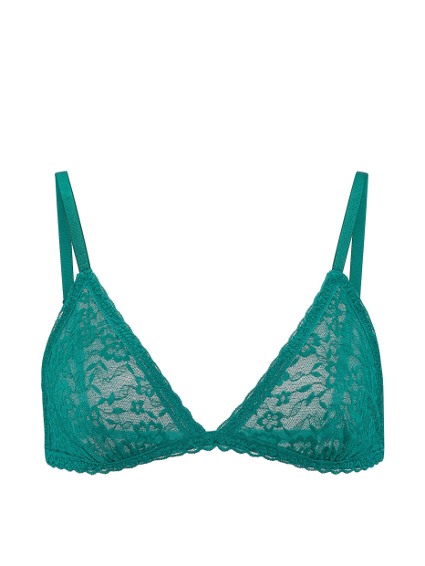Комплект белья Victoria's Secret бралетт триангл и трусики тонг 1162232311 (Бирюзовый M)